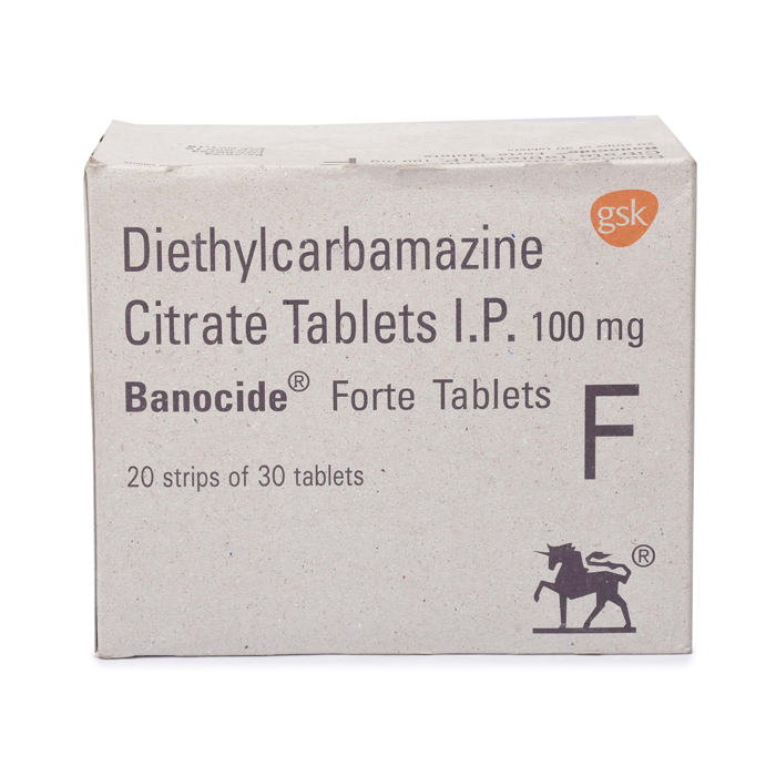 Banocide Forte 100 Mg with Diethylcarbamazine     