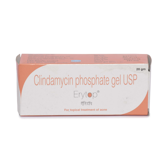 Erytop 1% Gel 20 gm with Clindamycin Phosphate Gel              