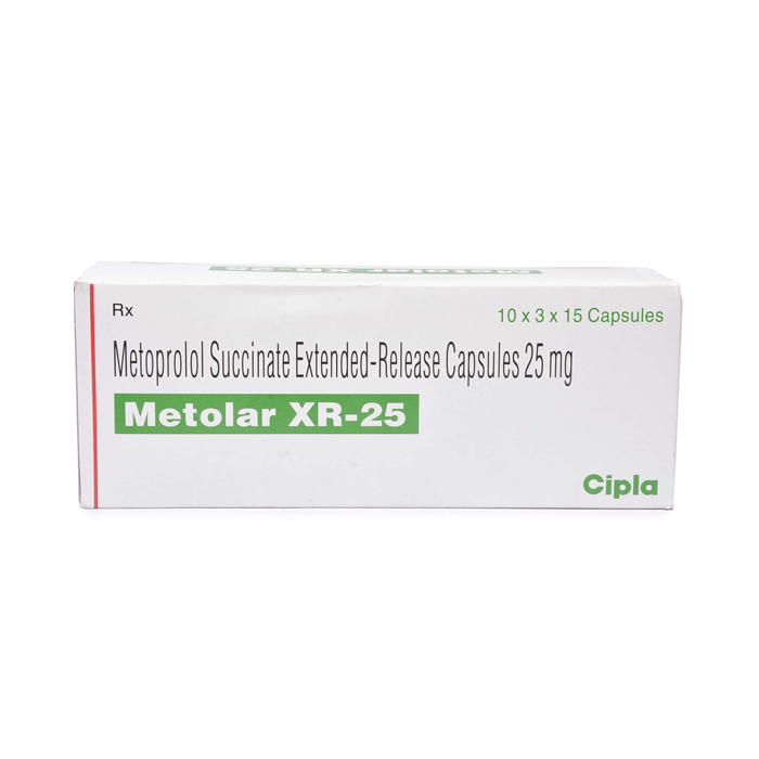 Metolar XR 25 Mg with Metoprolol Succinate                  