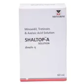 Shaltop A Solution 60 ml with Minoxidil, Tretinoin and Azelaic Acid                    