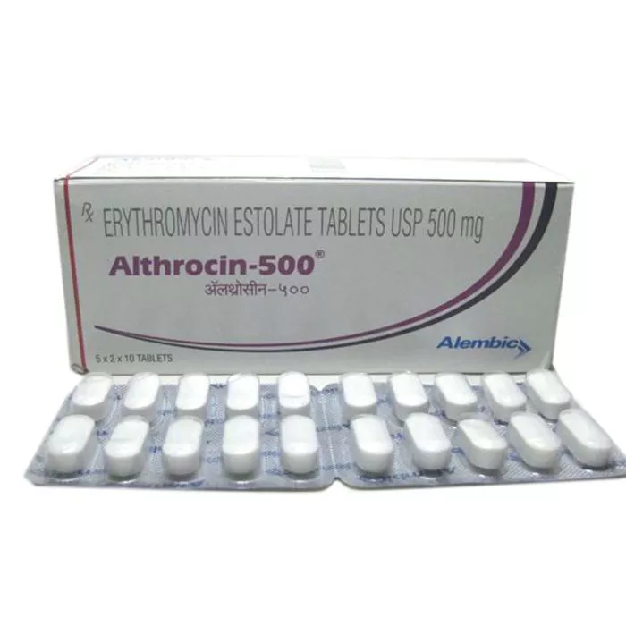 Althrocin 500 Mg with Erythromycin     