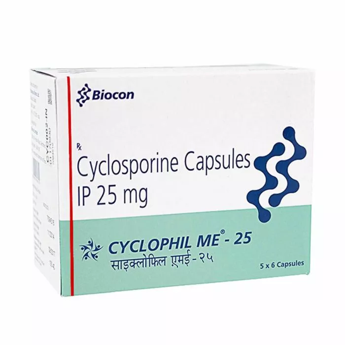 Cyclophil Me 25 Mg with Cyclosporine                  