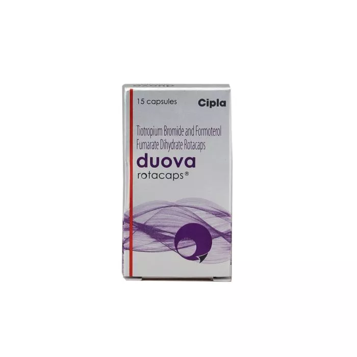 Duova-Rotacaps- 18-mcg+12-mcg with Tiotropium Bromide and Formoterol Fumarate            