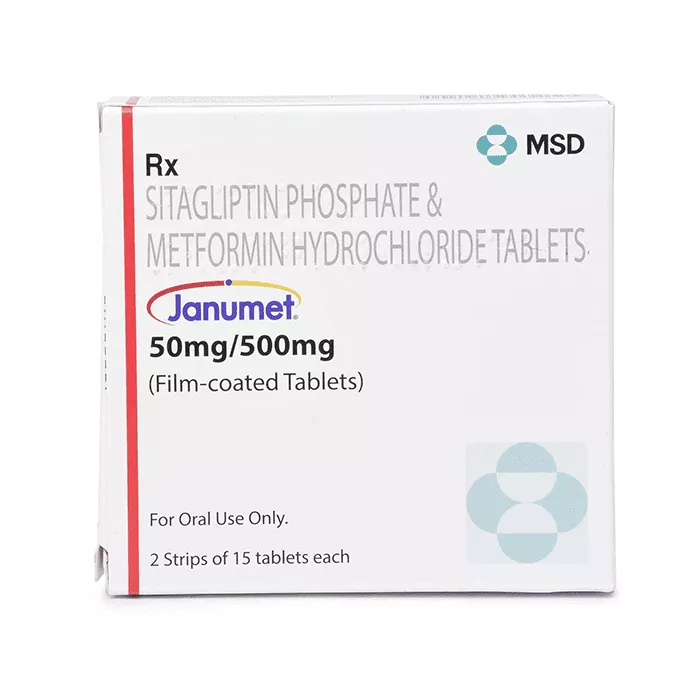 Janumet 50 + 500 Mg with Sitagliptin+ Metformin        